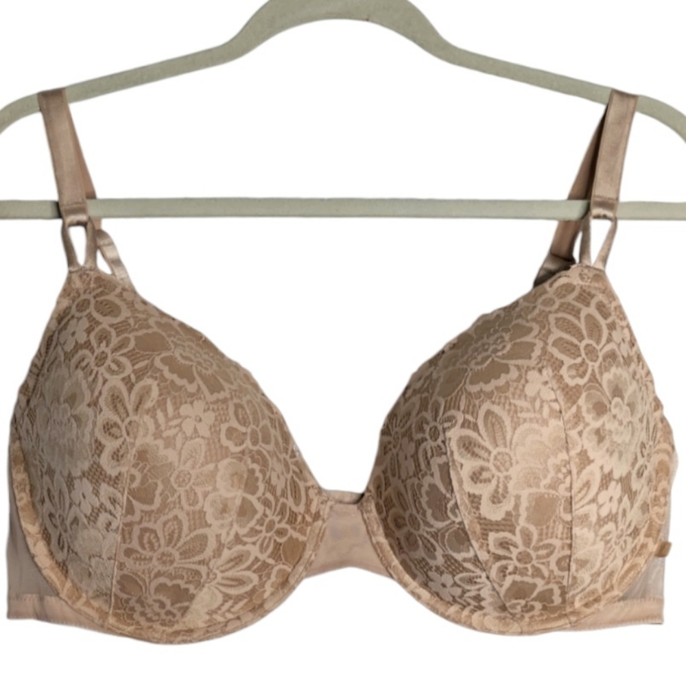 Victoria's Secret Lace Lined Demi Underwire Bra w/convertible straps